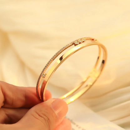 [Glimmer]Move Romane Diamond Bangle Bracelet