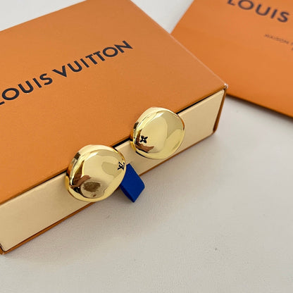 [Glimmer]Gold Paris Stud Earrings