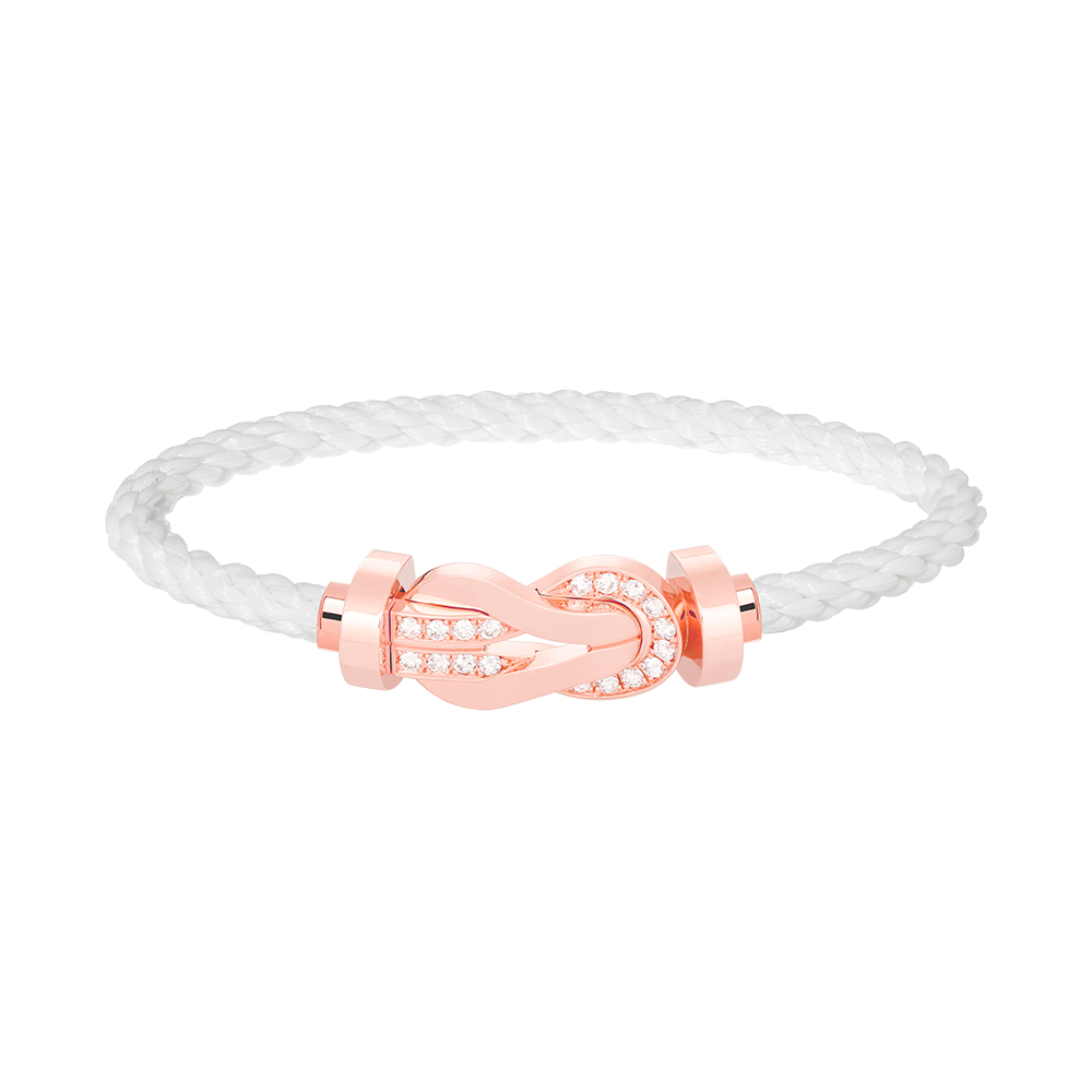 [Glimmer]CHANCE LARGE 8 FIGURE BUCKLE HALF DIAMOND BRACELET Glimmer GOLD