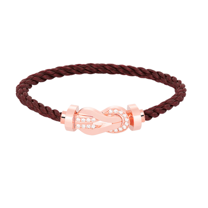 [Glimmer]CHANCE LARGE 8 FIGURE BUCKLE HALF DIAMOND BRACELET Glimmer GOLD