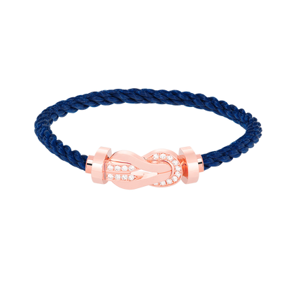 [Glimmer]CHANCE LARGE 8 FIGURE BUCKLE HALF DIAMOND BRACELET Glimmer GOLD