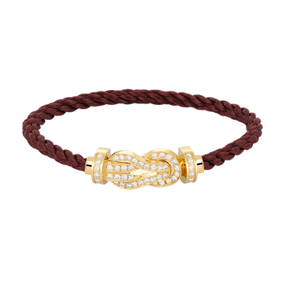 [Glimmer]CHANCE LARGE 8 FIGURE BUCKLE FULLDIAMOND BRACELET GOLD