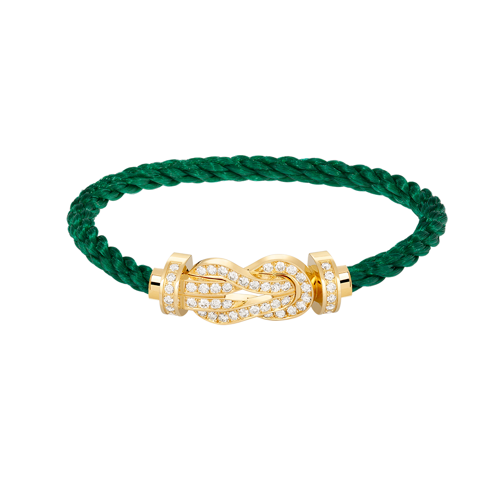 [Glimmer]CHANCE LARGE 8 FIGURE BUCKLE FULLDIAMOND BRACELET GOLD