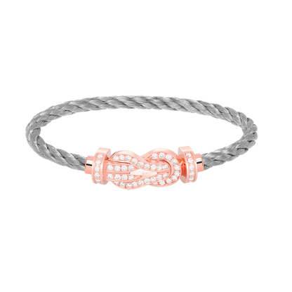 [Glimmer]CHANCE LARGE 8 FIGURE BUCKLE FULL DIAMOND BRACELET Glimmer GOLD