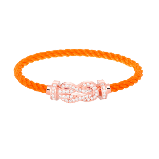 [Glimmer]CHANCE LARGE 8 FIGURE BUCKLE FULL DIAMOND BRACELET Glimmer GOLD