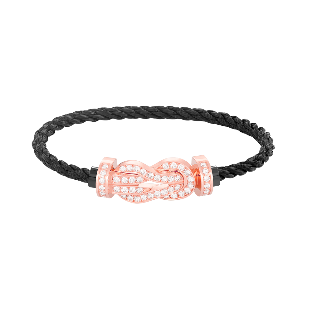 [Glimmer]CHANCE LARGE 8 FIGURE BUCKLE FULL DIAMOND BRACELET Glimmer GOLD