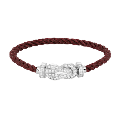 [Glimmer]CHANCE LARGE 8 FIGURE BUCKLE FULL DIAMOND BRACELET SILVER