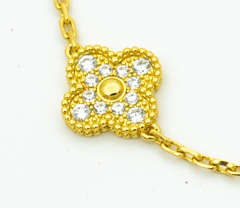 [Glimmer] CLOVER 5 MOTIF LASER BRACELET COLLECTION