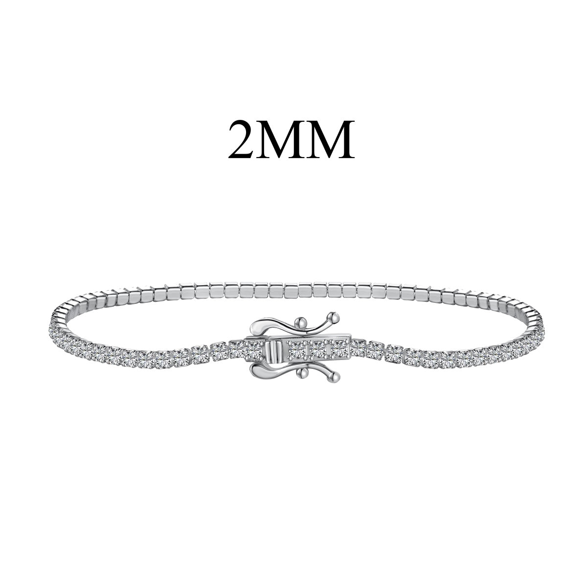 [Glimmer Jewelry]輝くカラフルなラウンドカットパーティーブレスレット