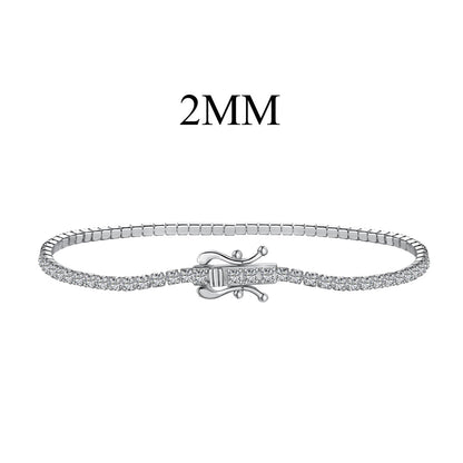 [Glimmer Jewelry]輝くカラフルなラウンドカットパーティーブレスレット