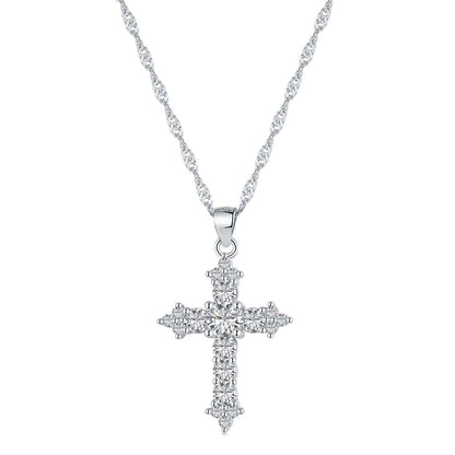[Glimmer Jewelry]Delicate Cross Shape Necklace