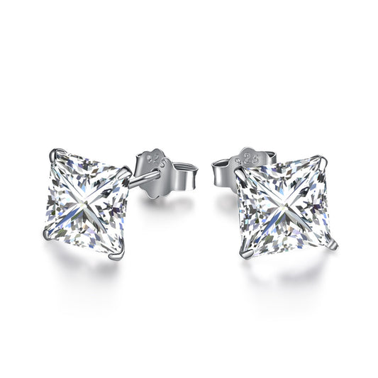 [Glimmer Jewelry]Ornate Square Shape Earrings