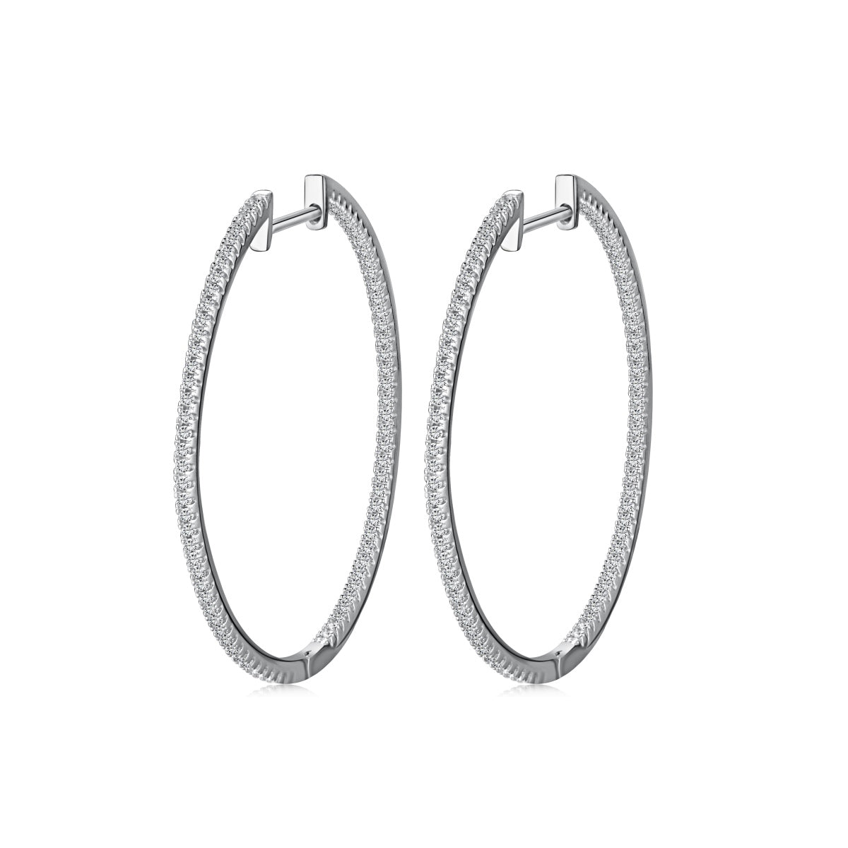 [Glimmer Jewelry]人気の大きなフープピアス