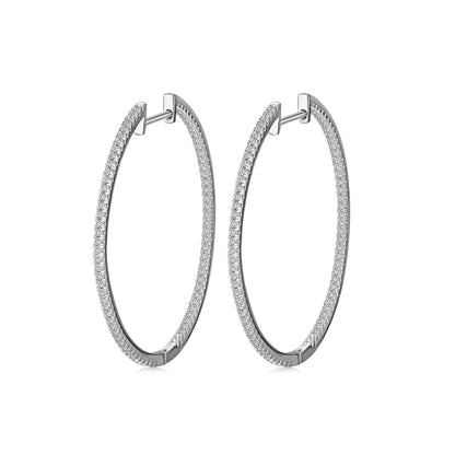 [Glimmer Jewelry]人気の大きなフープピアス