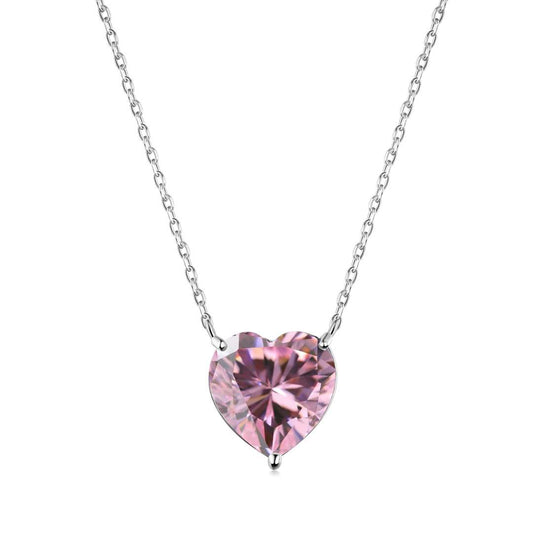 [Glimmer Jewelry]6.0 carat Radiant Heart Shape Necklace