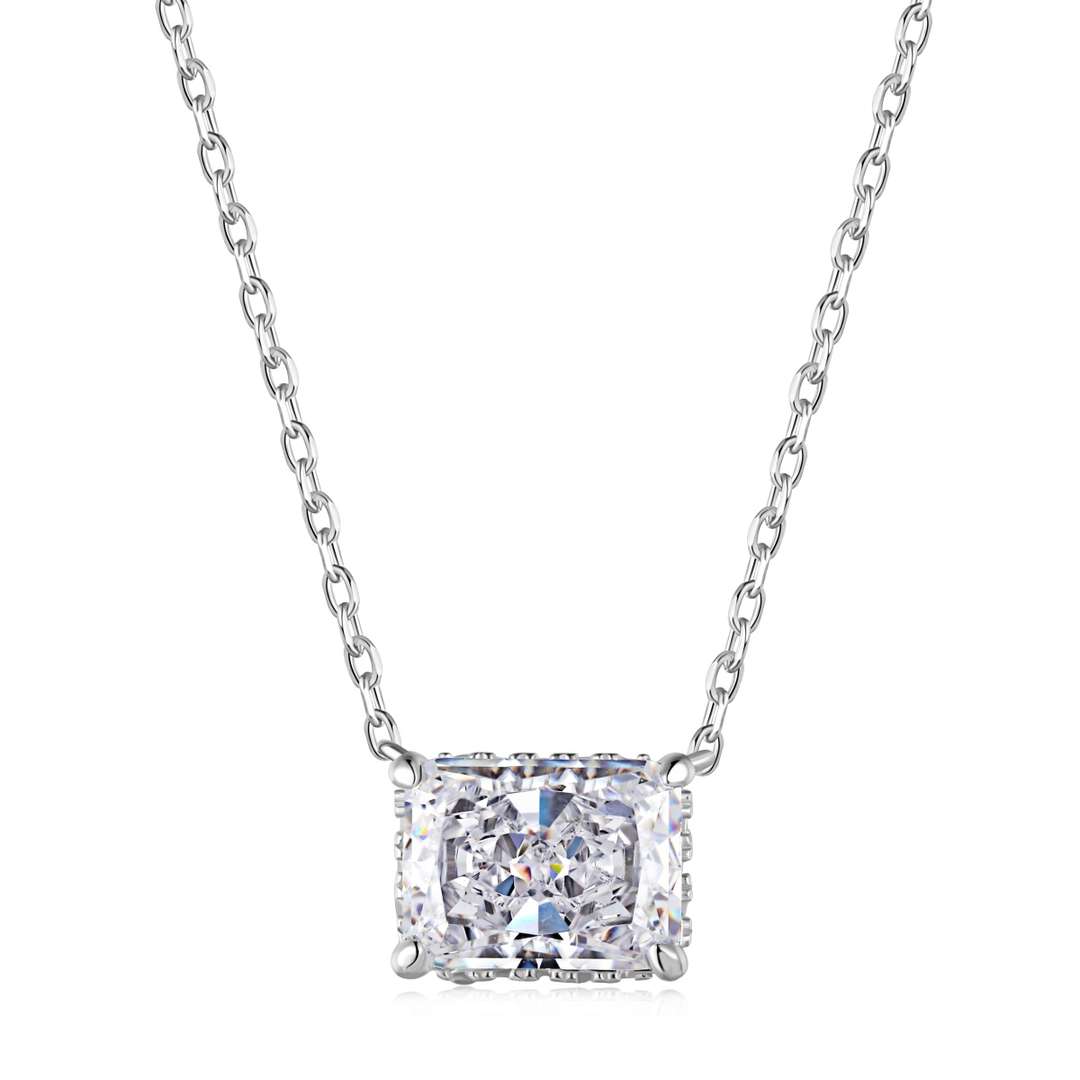 [Glimmer Jewelry]豪華なスクエアシェイプのカラフルネックレス