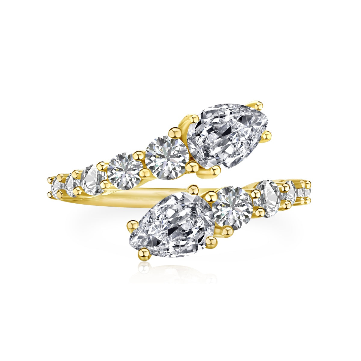 [Glimmer Jewelry]Delicate Lively Snake Shape Daily Ring