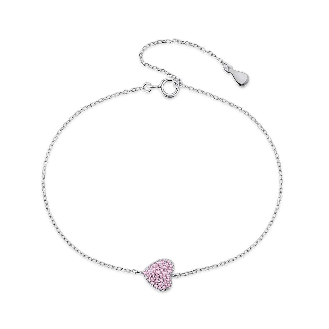 [Glimmer Jewelry]ハート型ジェントル万能ブレスレット