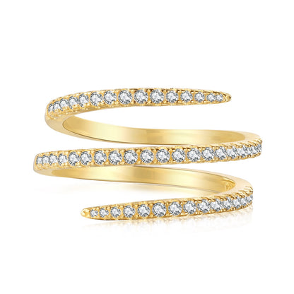 [Glimmer Jewelry]Unique Vibrant Entangle Daily Ring