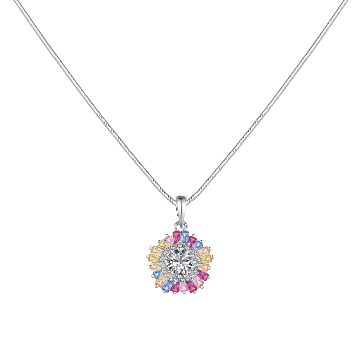 [Glimmer Jewelry]可憐な花 カラフルネックレス