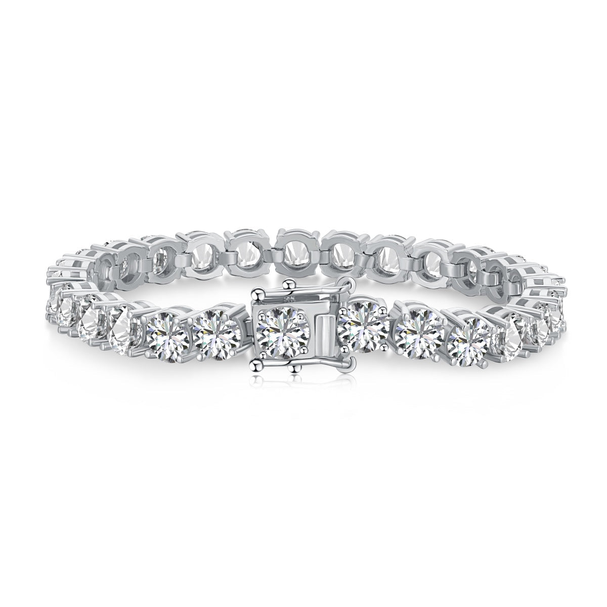 [Glimmer Jewelry]0.75カラット 華やかラウンドカット ウェディングブレスレット