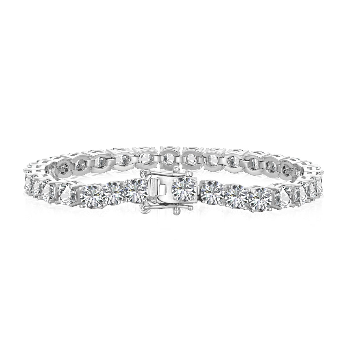 [Glimmer Jewelry]ゴージャススパークリングラウンドカットウェディングブレスレット