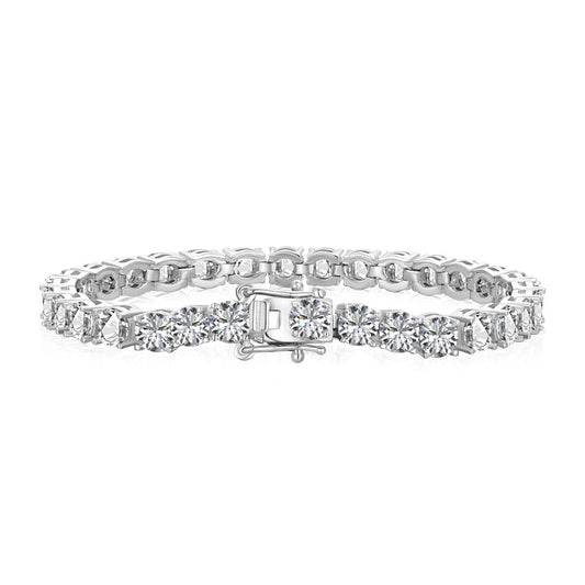 [Glimmer Jewelry]Ornate Sparkling Round Cut Wedding Bracelet