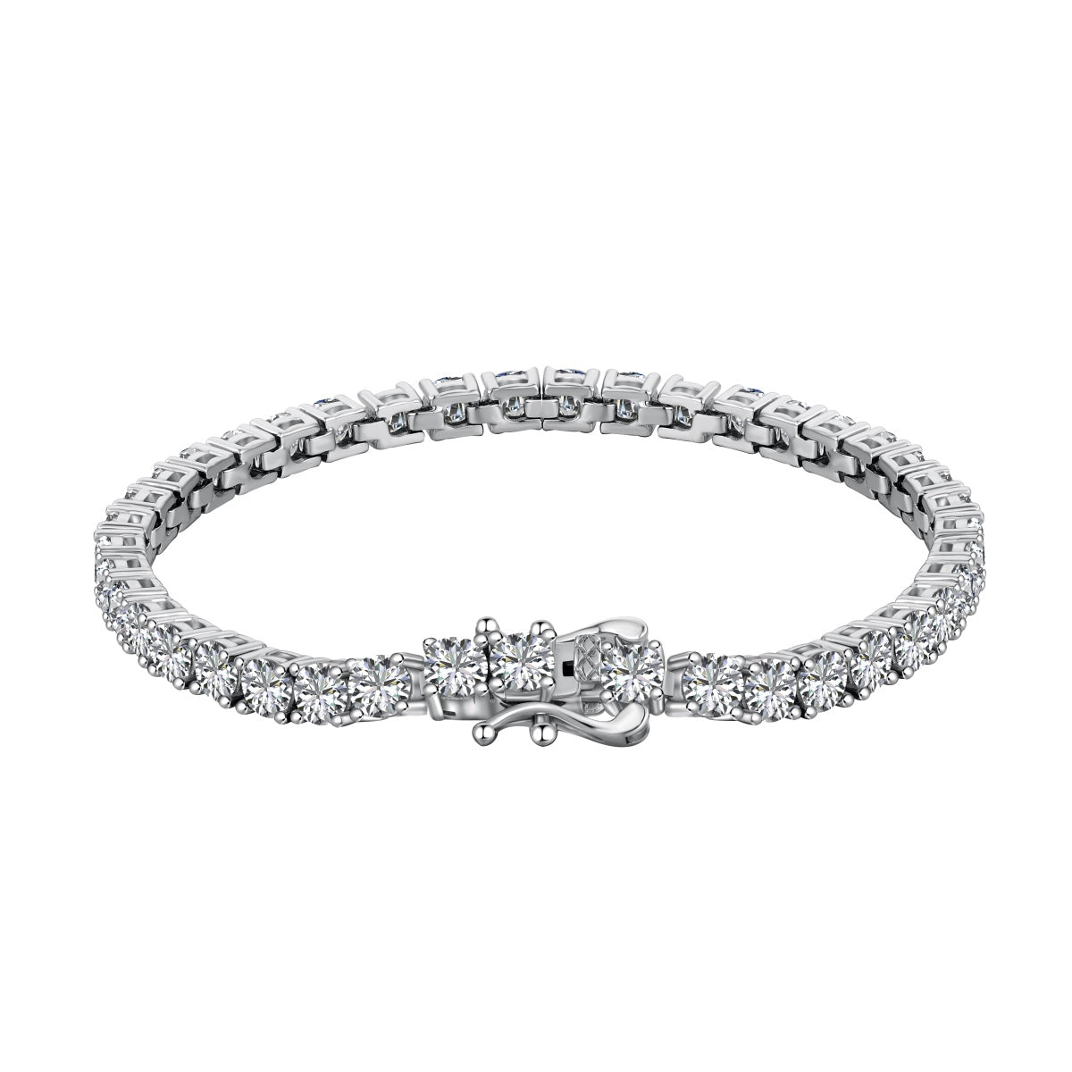 [Glimmer Jewelry]豪華なオーネイトラウンドカットテニスブレスレット