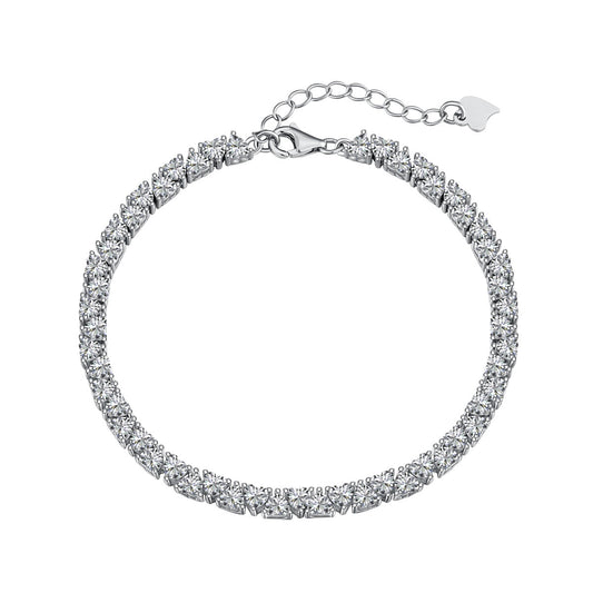 [Glimmer Jewelry]Dazzling Romantic Heart Shape Lover Bracelet