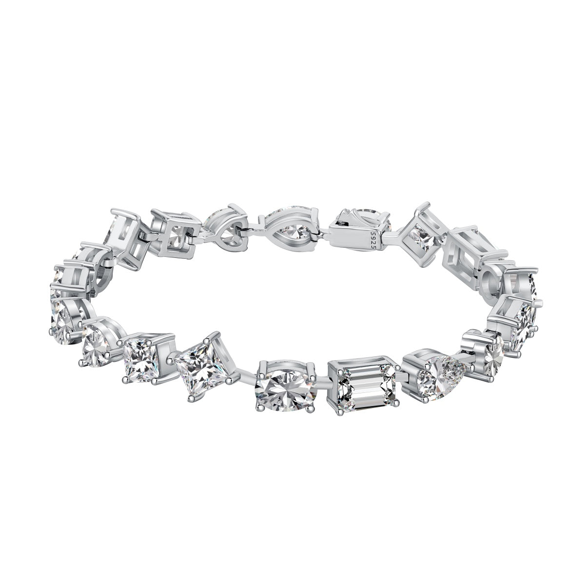 [Glimmer Jewelry]Unique Exquisite Multi Cut Daily Bracelet