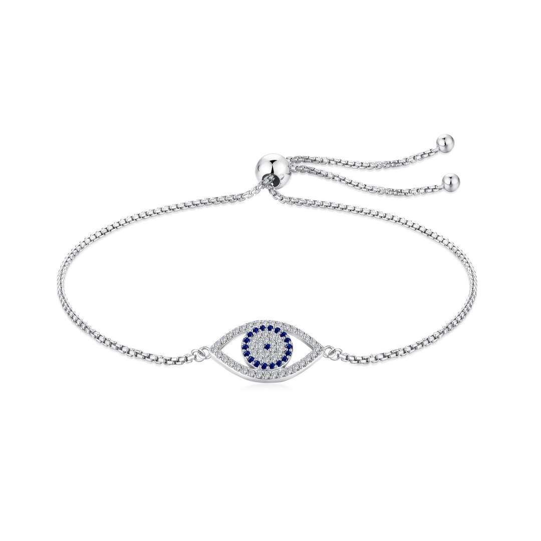 [Glimmer Jewelry]Dazzling Eye Shape Necklace