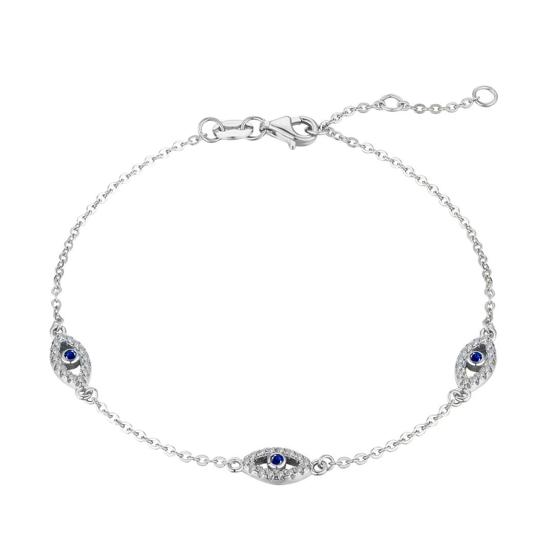 [Glimmer Jewelry]Evil Eye Shape Pendent Necklace