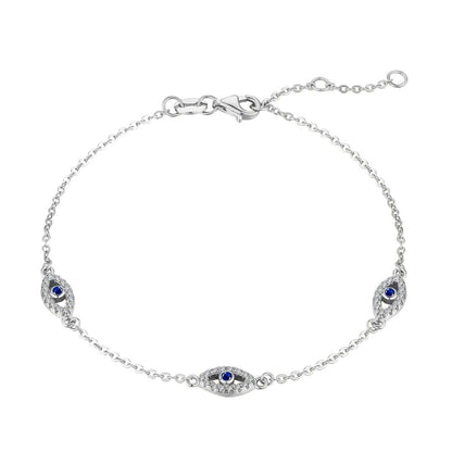 [Glimmer Jewelry]Evil Eye Shape Pendent Necklace