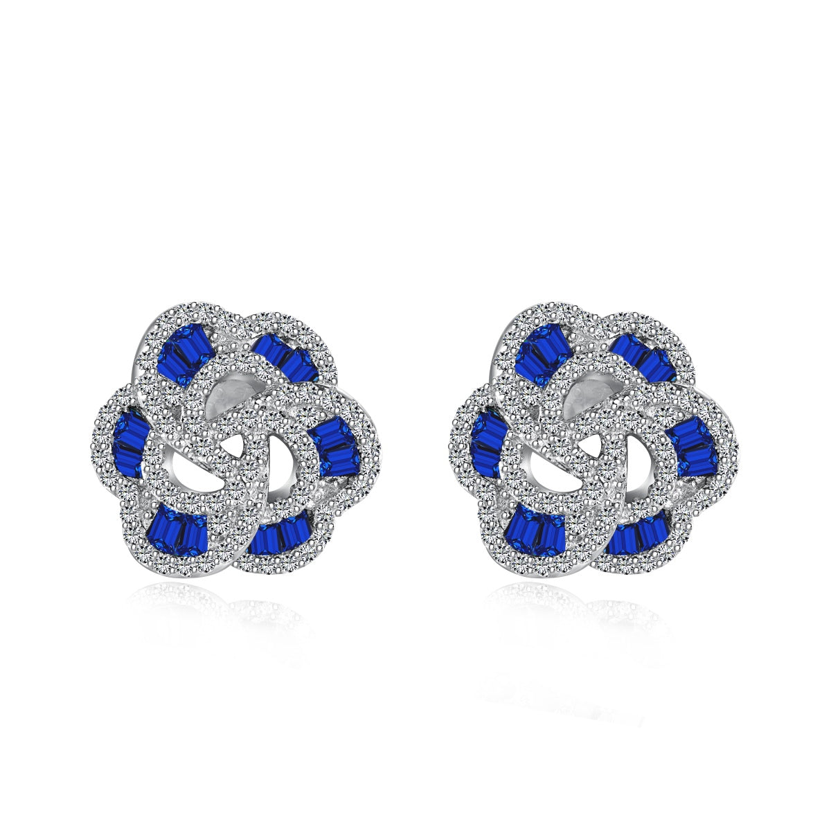 [Glimmer Jewelry]Exquisite Flower Shape Daily Earrings