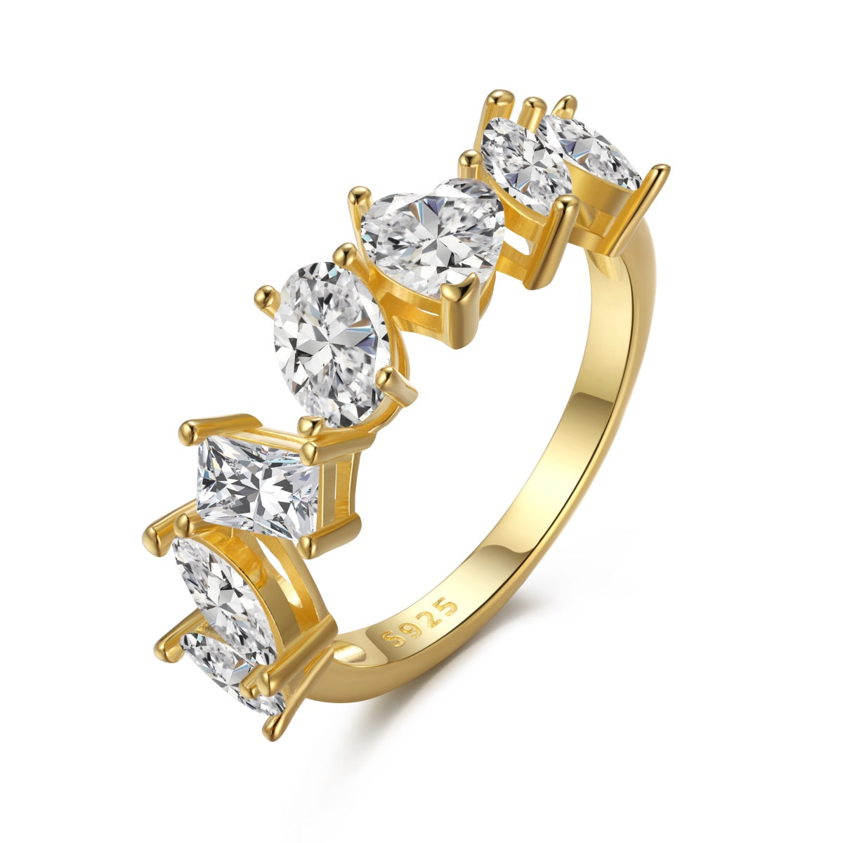[Glimmer Jewelry]Delicate Multi Cut Ring