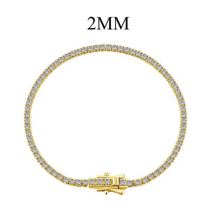 [Glimmer Jewelry]輝くカラフルなラウンドカットパーティーブレスレット