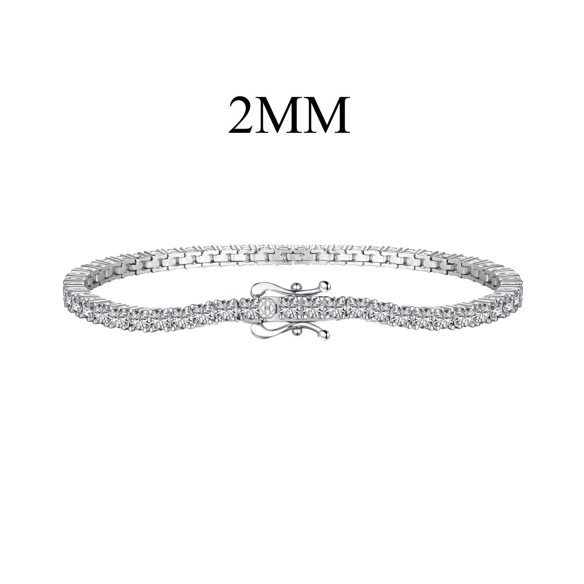 [Glimmer Jewelry]Dazzling Exquisite Round Cut Daily Bracelet