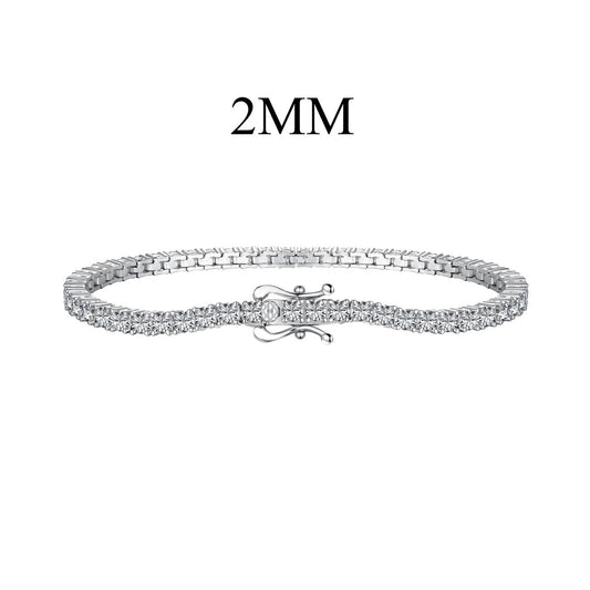 [Glimmer Jewelry]Dazzling Exquisite Round Cut Daily Bracelet