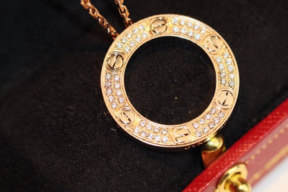 [Glimmer]LOVE NECKLACE ADJUSTABLE Glimmer GOLD