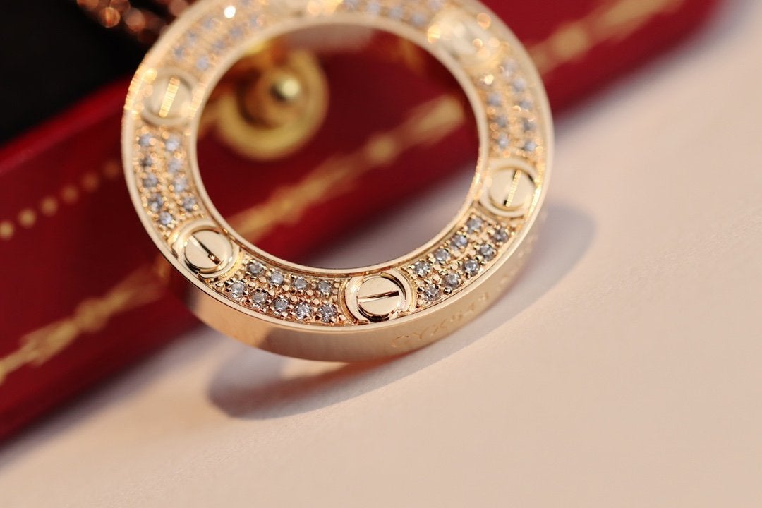 [Glimmer]LOVE NECKLACE ADJUSTABLE Glimmer GOLD