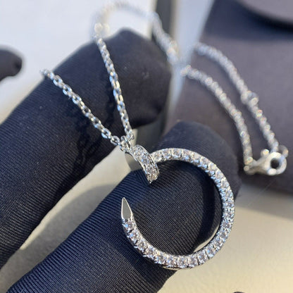 [Glimmer]JUSTE NECKLACE SILVER DIAMONDS