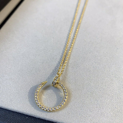 [Glimmer]JUSTE NECKLACE GOLD DIAMONDS