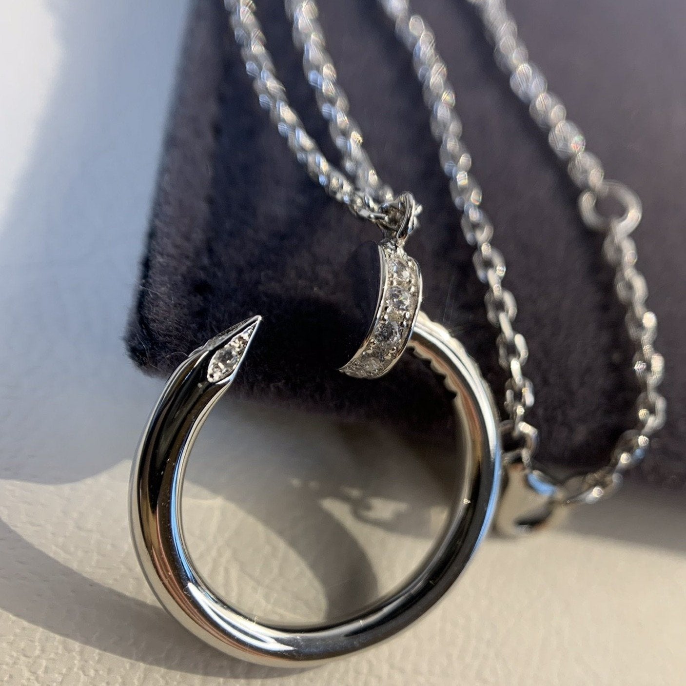[Glimmer]JUSTE NECKLACE SILVER
