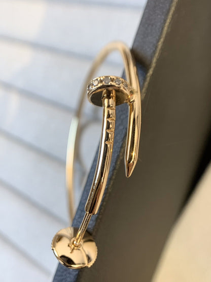 [Glimmer]JUSTE EARRINGS GOLD DIAMONDS 1.8MM