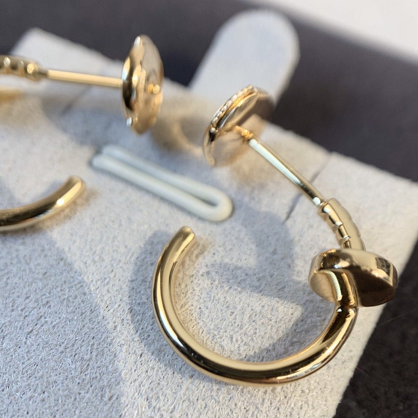 [Glimmer]JUSTE EARRINGS PINK GOLD