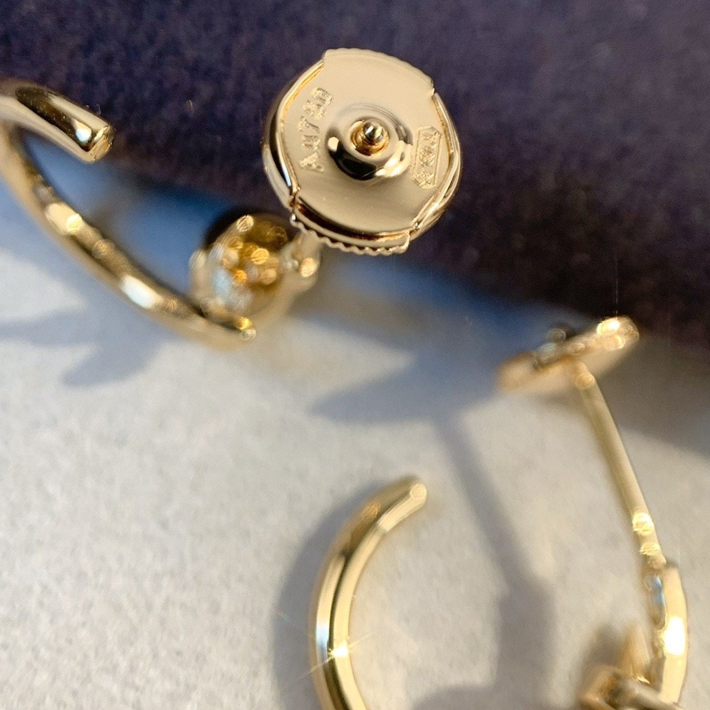 [Glimmer]JUSTE EARRINGS PINK GOLD