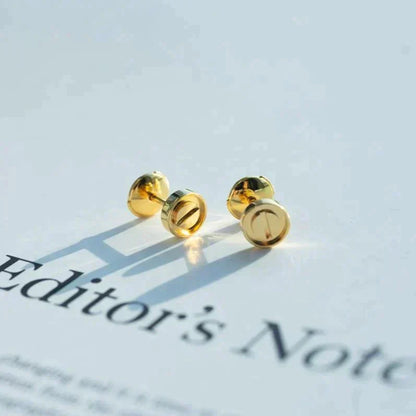 [Glimmer]LOVE EARRINGS GOLD 10MM