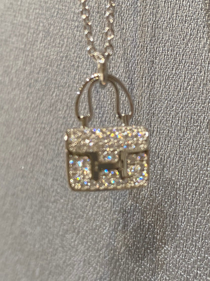 [Glimmer]CONSTANCE PEDANT DIAMOND NECKLACE