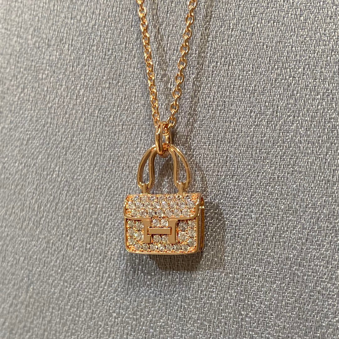 [Glimmer]CONSTANCE PEDANT DIAMOND NECKLACE