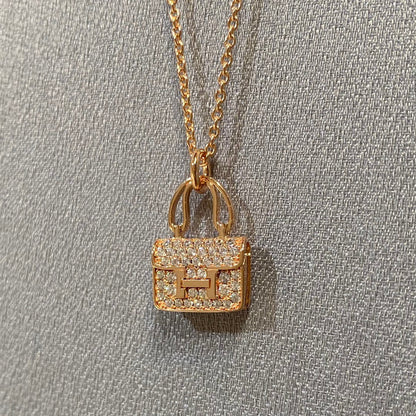 [Glimmer]CONSTANCE PEDANT DIAMOND NECKLACE